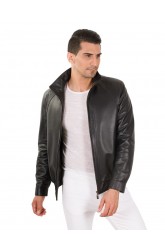 BOMBER MEN LEATHER JACKET 