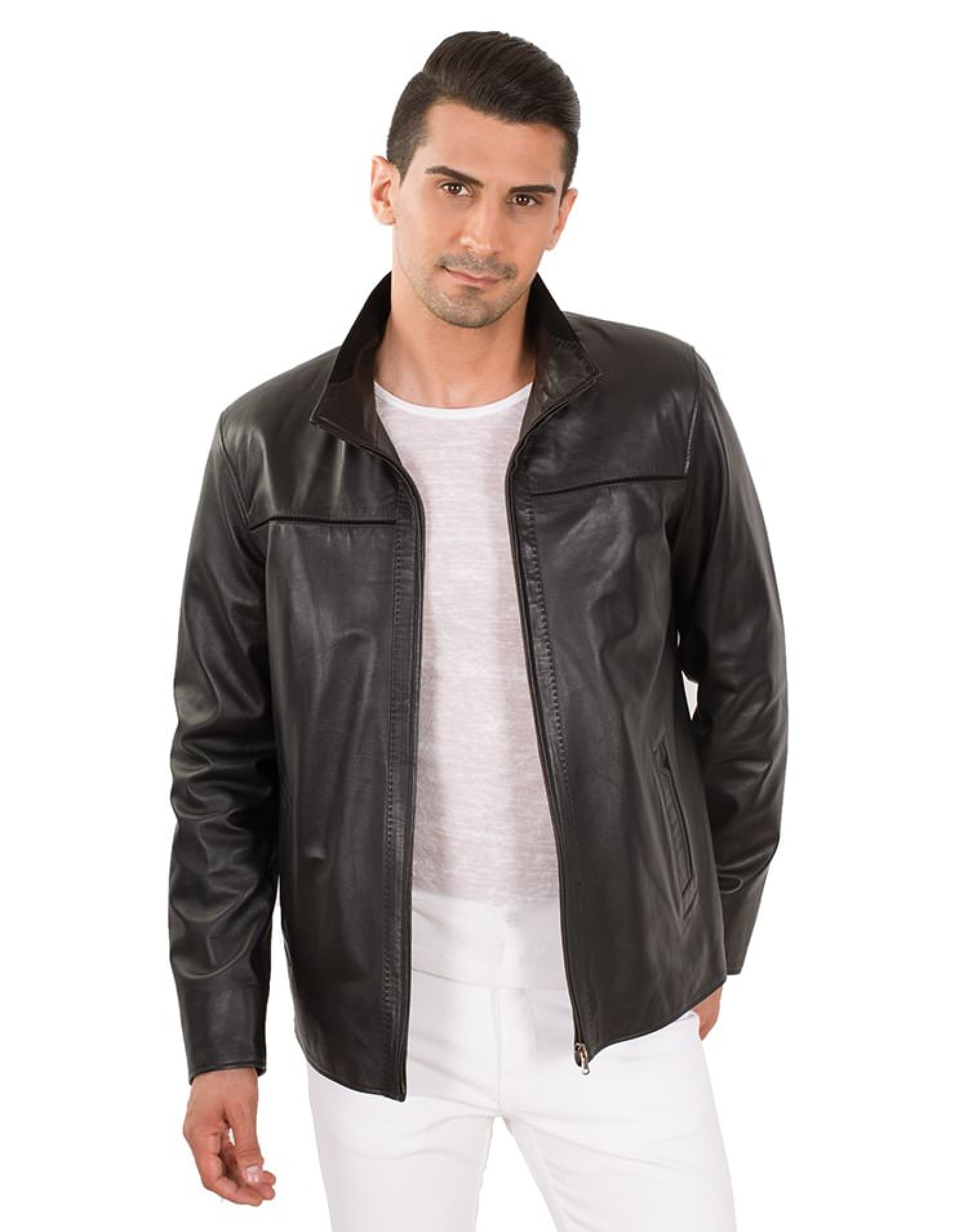 BORIS MEN LEATHER JACKET