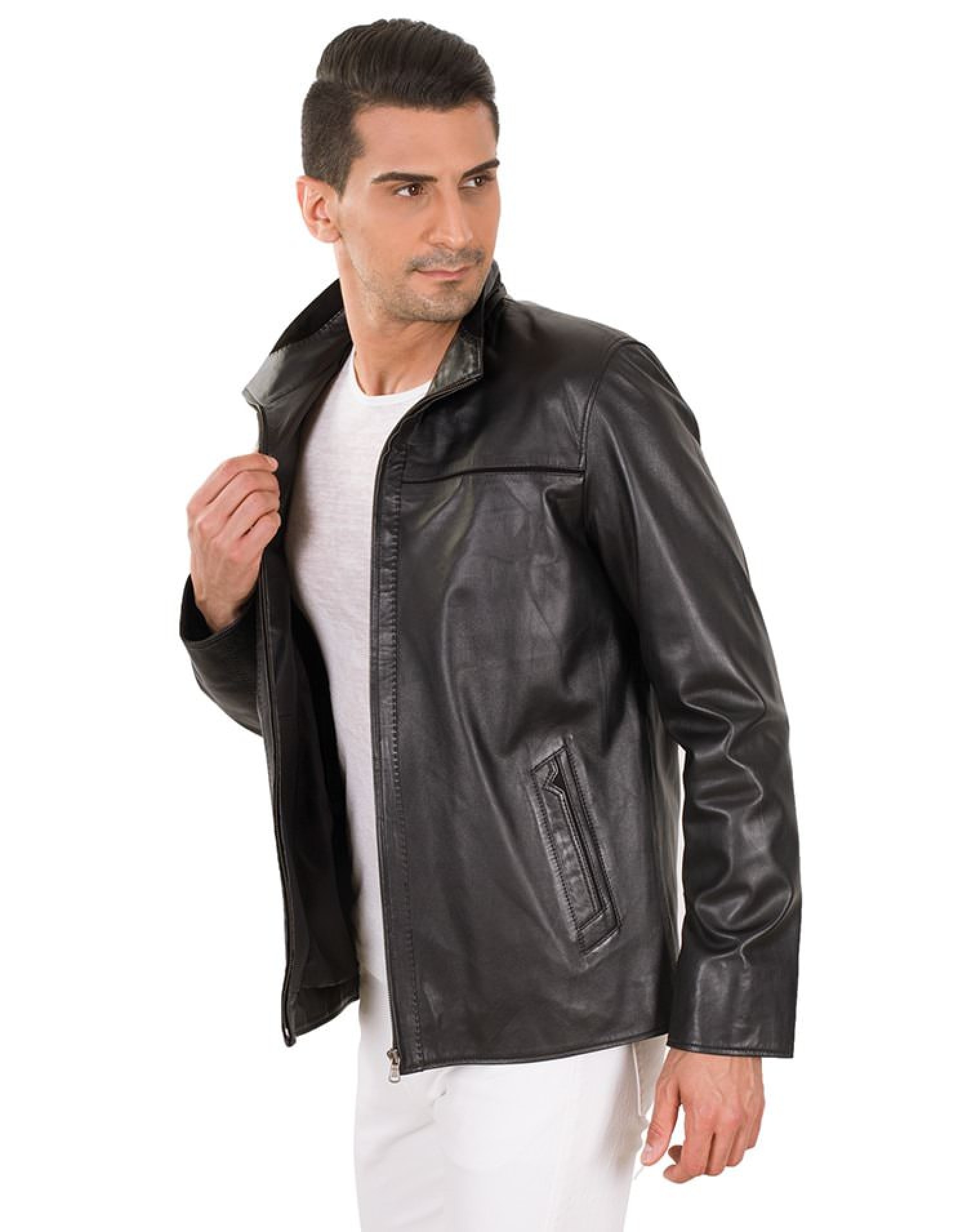 BORIS MEN LEATHER JACKET