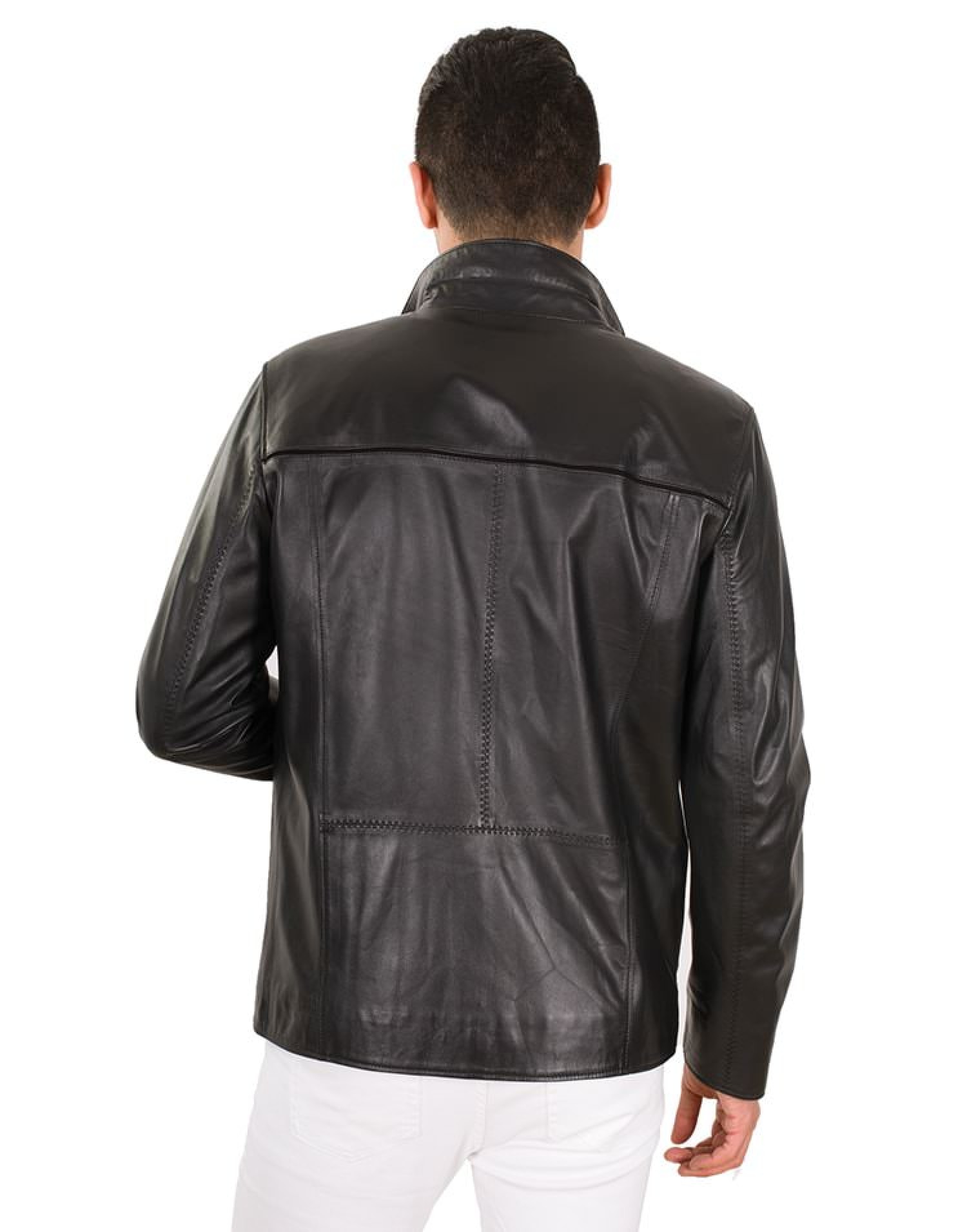 BORIS MEN LEATHER JACKET