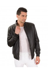 NEW BOMBAR MEN LEATHER JACKET