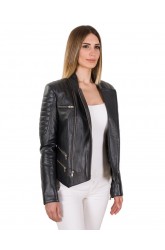 NERRA WOMEN LEATHER JACKET