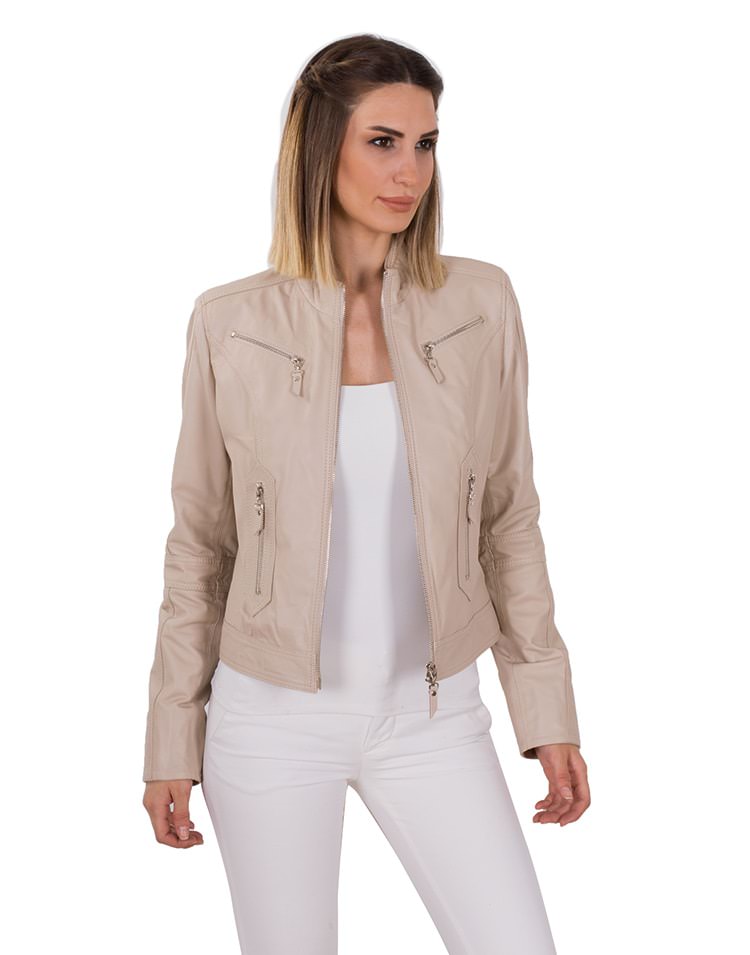 SOPHIA WOMEN LEATHER JACKET