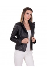 STONE WOMEN LEATHER JACKET