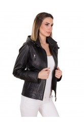 JANET WOMEN LEATHER JACKET