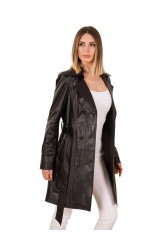 TRENCHCOAT WOMEN LEATHER COAT