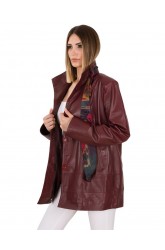 VUAL WOMEN LEATHER COAT