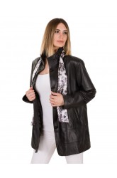 VUAL WOMEN LEATHER COAT